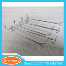 wholesale metal supermarket pegboard hanger for goods display